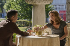 Conrad Ricamora and Jane Leeves in 'The Resident'