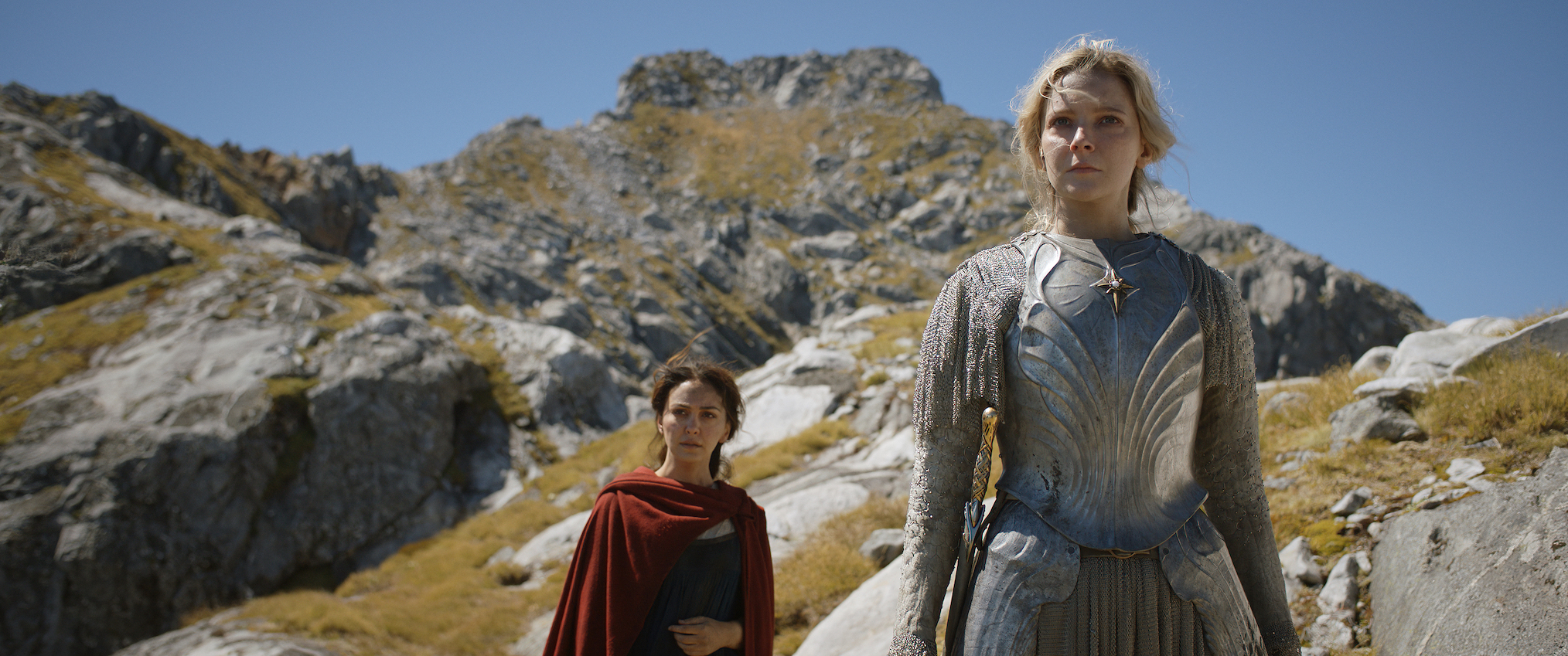 Nazanin Boniadi & Morfydd Clark in 'The Lord of the Rings: The Rings of Power'