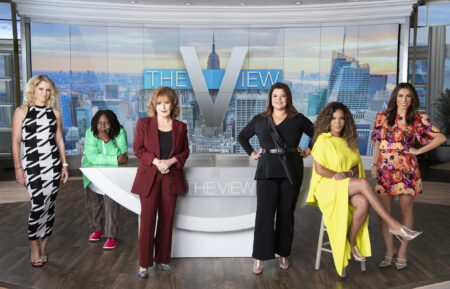 Sara Haines, Whoopi Goldberg, Joy Behar, Ana Navarro, Sunny Hostin, and Alyssa Farah Griffin for 'The View'