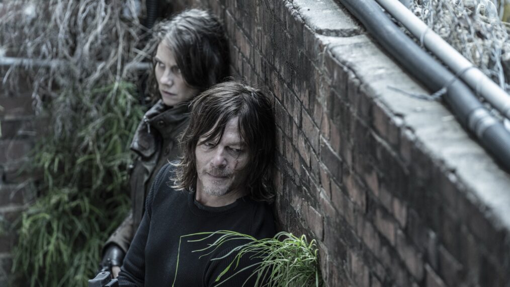 The Walking Dead Season 11 Lauren Cohan and Norman Reedus