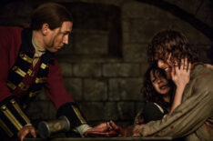 Tobias Menzies, Caitriona Balfe and Sam Heughan in 'Outlander' Season 1