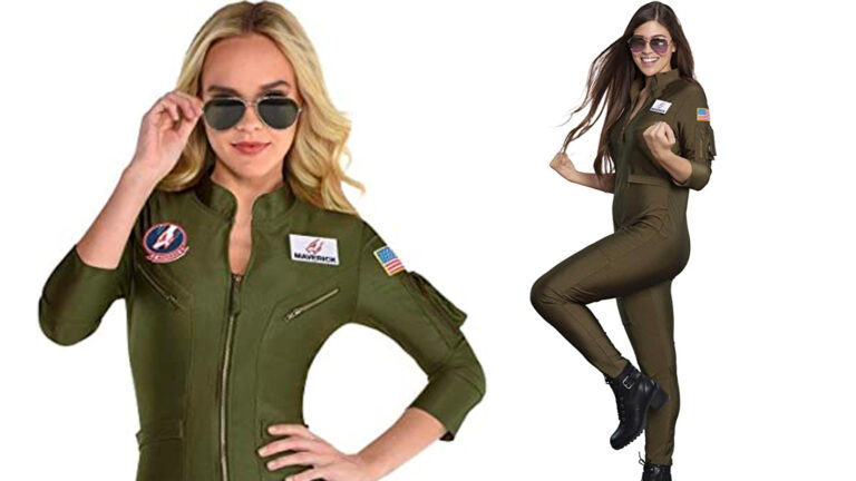 Adult Women's Top Gun Maverick: Flight Suit Halloween Costume S