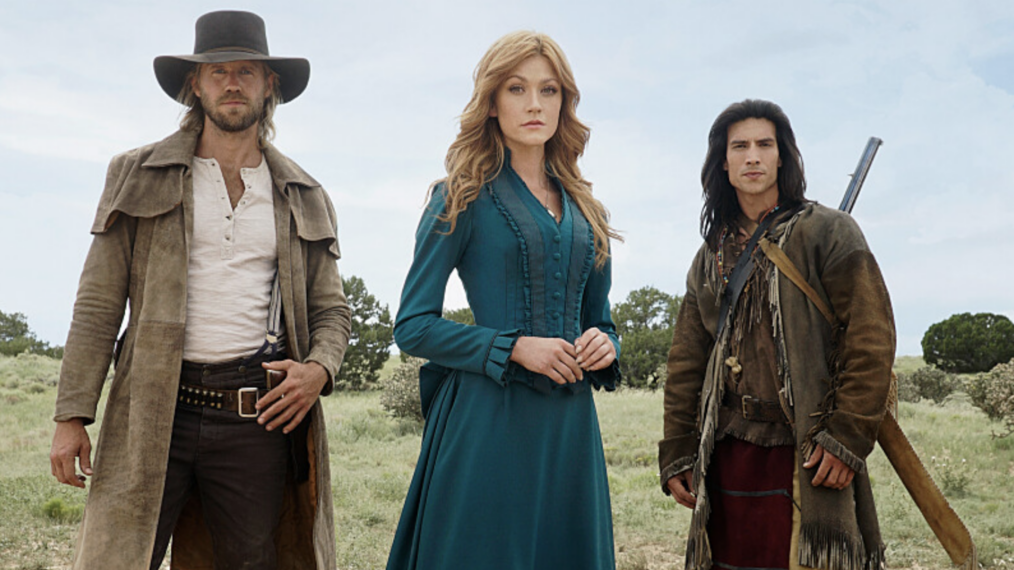 Matt Barr, Katherine McNamara & Justin Johnson Cortez in 'Walker Independence'