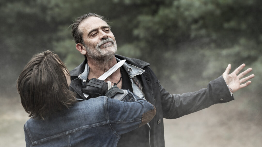 Lauren Cohan and Jeffrey Dean Morgan in 'The Walking Dead: Dead City'