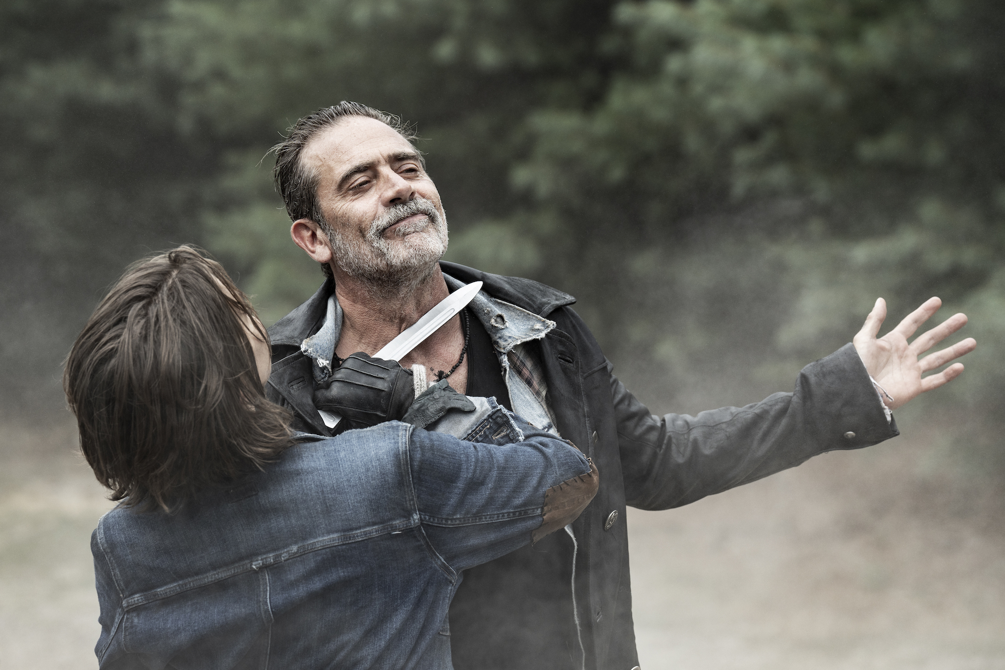 Lauren Cohan and Jeffrey Dean Morgan in 'The Walking Dead: Dead City'