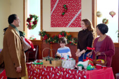 Patrick Sabongui, Azriel Dalman, Erica Durance, and Lynn Whitfield in 'We Need a Little Christmas'