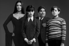 'Wednesday' stars Catherine Zeta-Jones, Jenna Ortega, Luis Guzman, and Isaac Ordonez