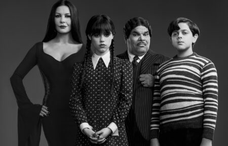 'Wednesday' stars Catherine Zeta-Jones, Jenna Ortega, Luis Guzman, and Isaac Ordonez