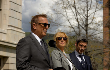 Kevin Costner, Kelly Reilly, and Wes Bentley in 'Yellowstone' Season 5