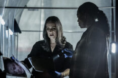 Paget Brewster as Emily Prentiss and Aisha Tyler as Dr. Tara Lewis in Criminal Minds: Evolution - 'Sicarius'
