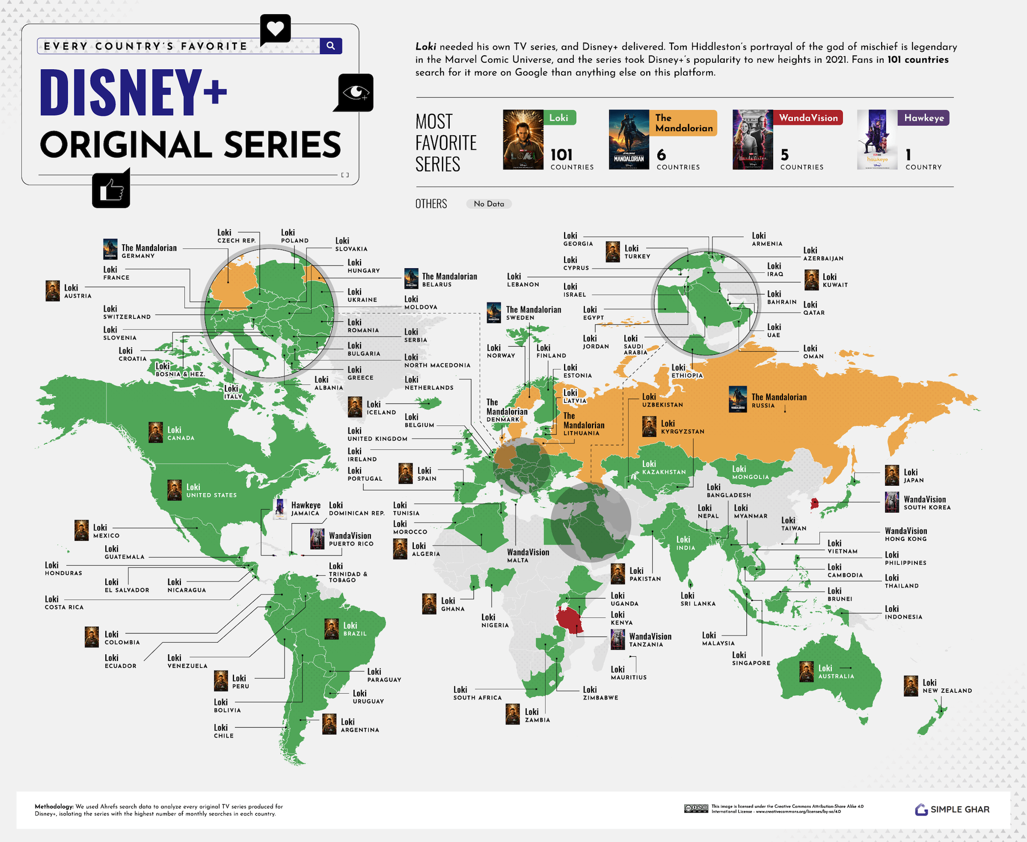 Every country's favorite Disney+ series
