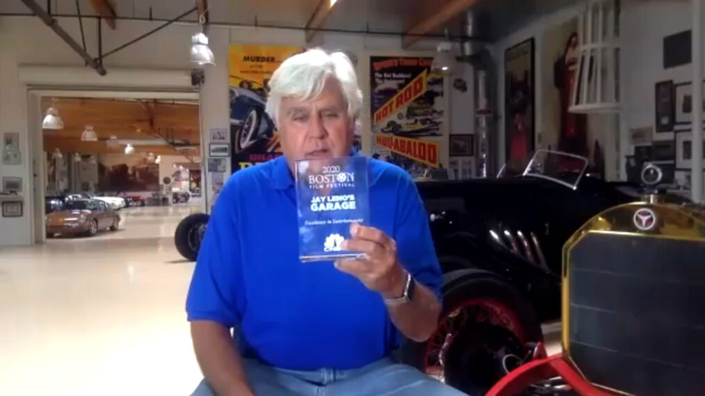 Jay Leno Receives 36th Annual Boston Film Festival's Excellence In Entertainment Award For Jay Leno’s Garage