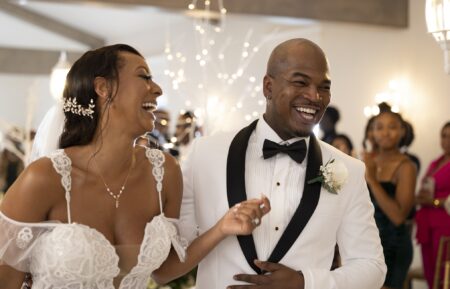 Keri Hilson and Ne-Yo in 'Hip Hop Christmas Wedding'