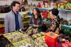 Shannon Kook, Shannon Chan-Kent, and Lillian Lim in 'A Big Fat Family Christmas'