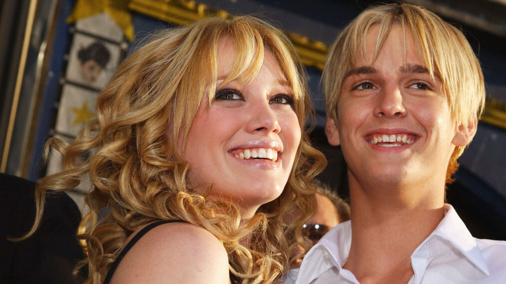 Hilary Duff and Aaron Carter