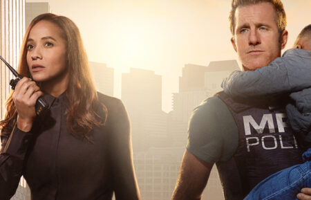 Dania Ramirez and Scott Caan in 'Alert'