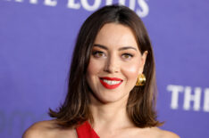 Aubrey Plaza at White Lotus Season 2 premiere