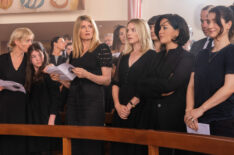 Anne-Marie Duff, Saise Quinn, Sharon Horgan, Eva Birthistle, Sarah Greene, and Eve Hewson in 'Bad Sisters'