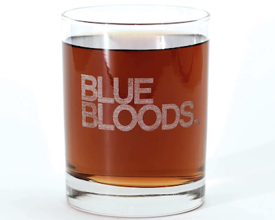 Blue Bloods Logo Laser Engraved Rocks Glass