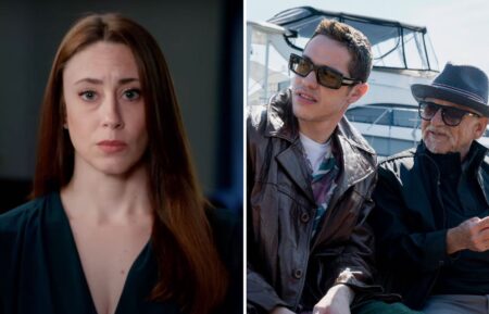 Casey Anthony in 'Casey Anthony: Where the Truth Lies' (L); Pete Davidson and Joe Pesci in 'Bupkis' (R)