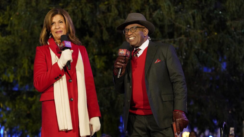 Hoda Kotb and Al Roker at the 'Christmas in Rockfeller Center' special in 2021