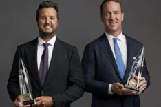 Luke Bryan and Peyton Manning for the CMA Awards