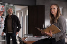 Joe Mantegna and A.J. Cook in 'Criminal Minds: Evolution'