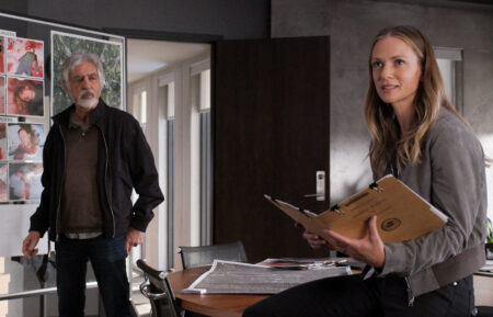 Joe Mantegna and A.J. Cook in 'Criminal Minds: Evolution'