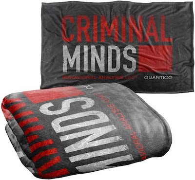 Trevco Criminal Minds Logo Silky Touch Super Soft Throw Blanket 36" x 58"