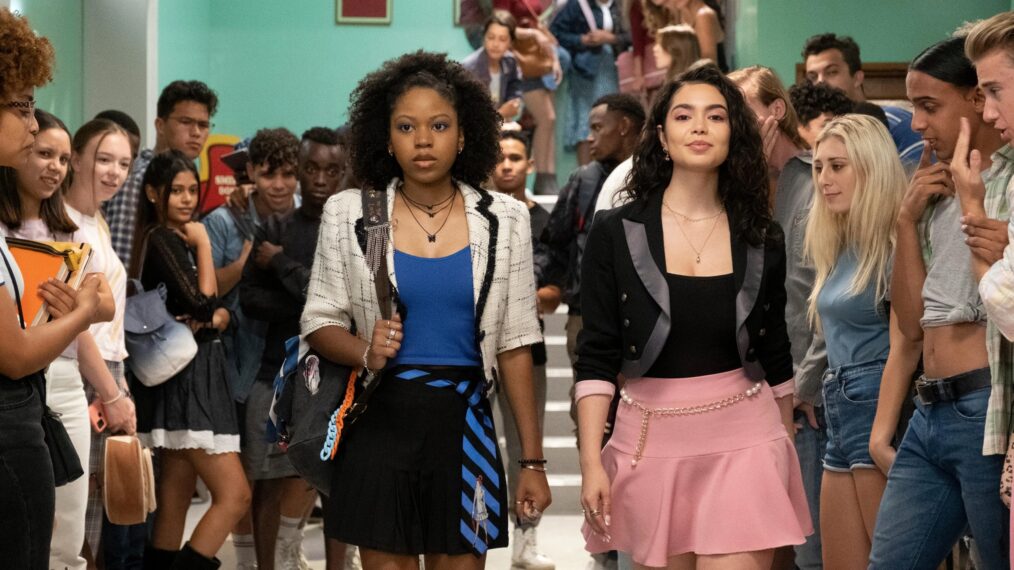 Riele Downs and Auli'i Cravalho in 'Darby and the Dead'