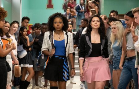 Riele Downs and Auli'i Cravalho in 'Darby and the Dead'