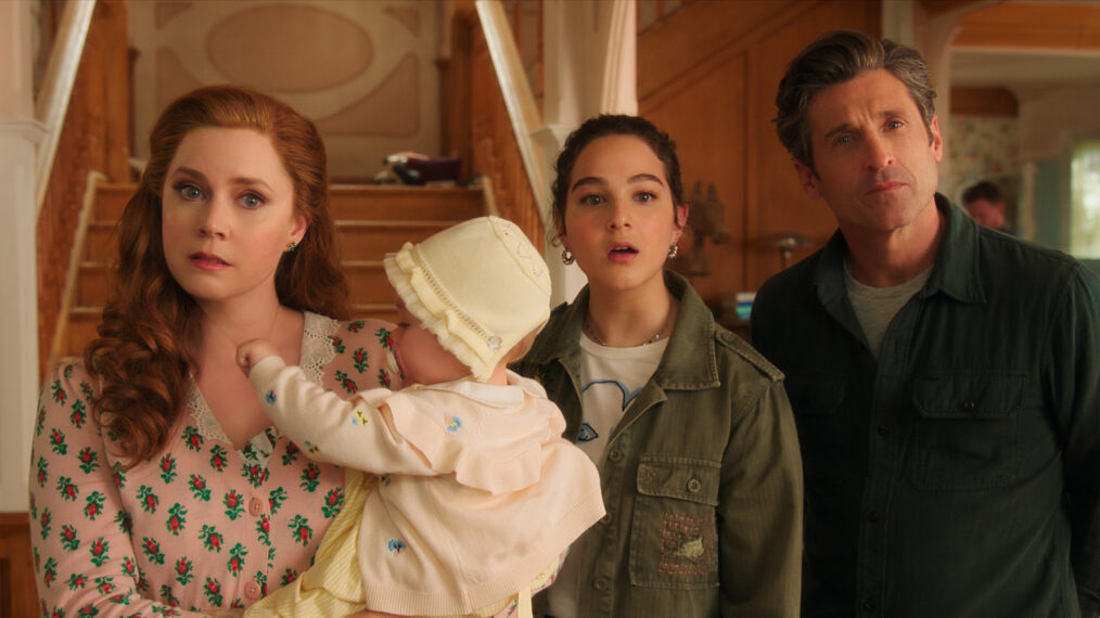 Amy Adams, Gabriella Baldacchino, and Patrick Dempsey in 'Disenchanted'