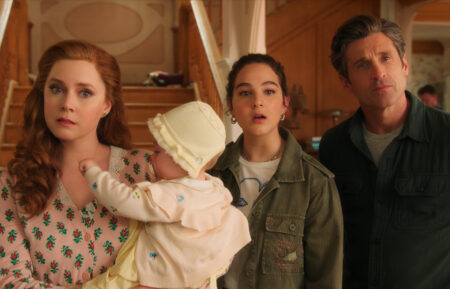 Amy Adams, Gabriella Baldacchino, and Patrick Dempsey in 'Disenchanted'