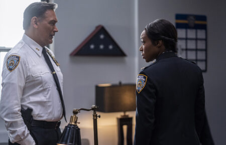 Jimmy Smits and Amanda Warren in 'East New York'