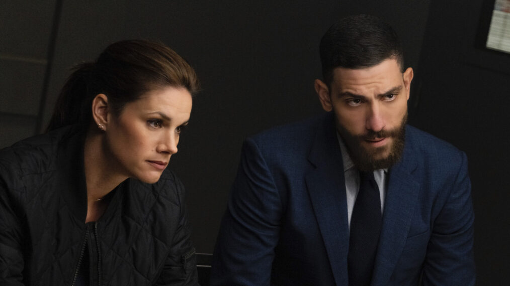 Missy Peregrym and Zeeko Zaki in 'FBI'