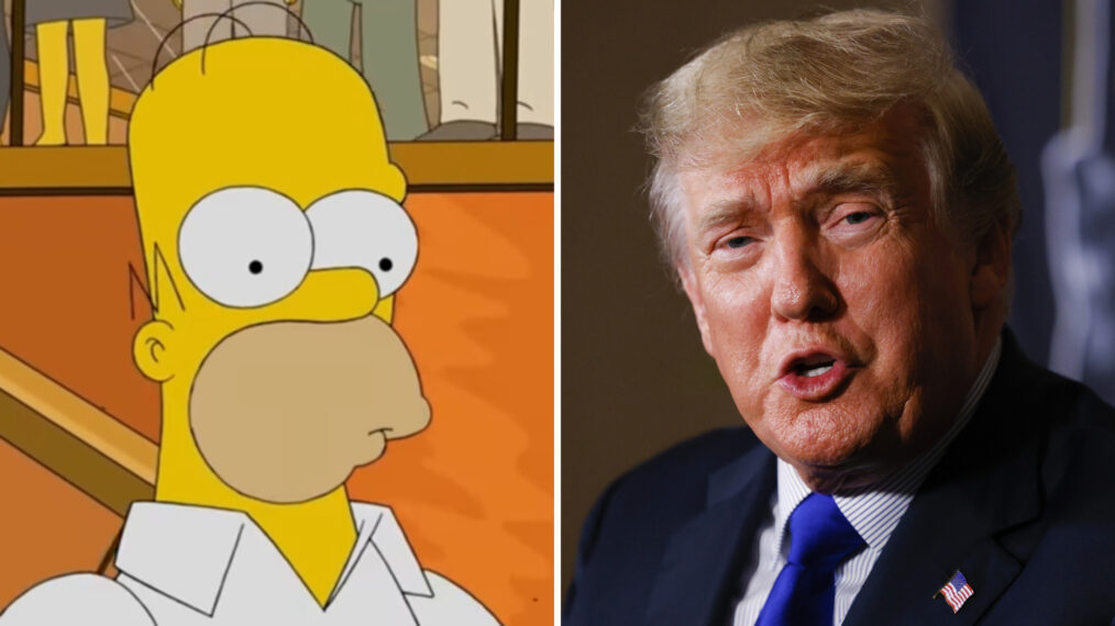 Homer Simpson and Donald Trump