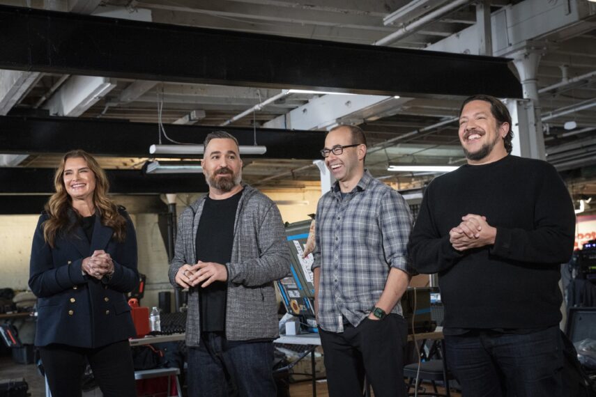 Brooke Shields, Q, Murr, and Sal on 'Impractical Jokers'