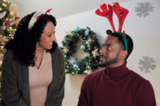 Tamera Mowry-Housley and Ronnie Rowe Jr. in 'Inventing the Christmas Prince'