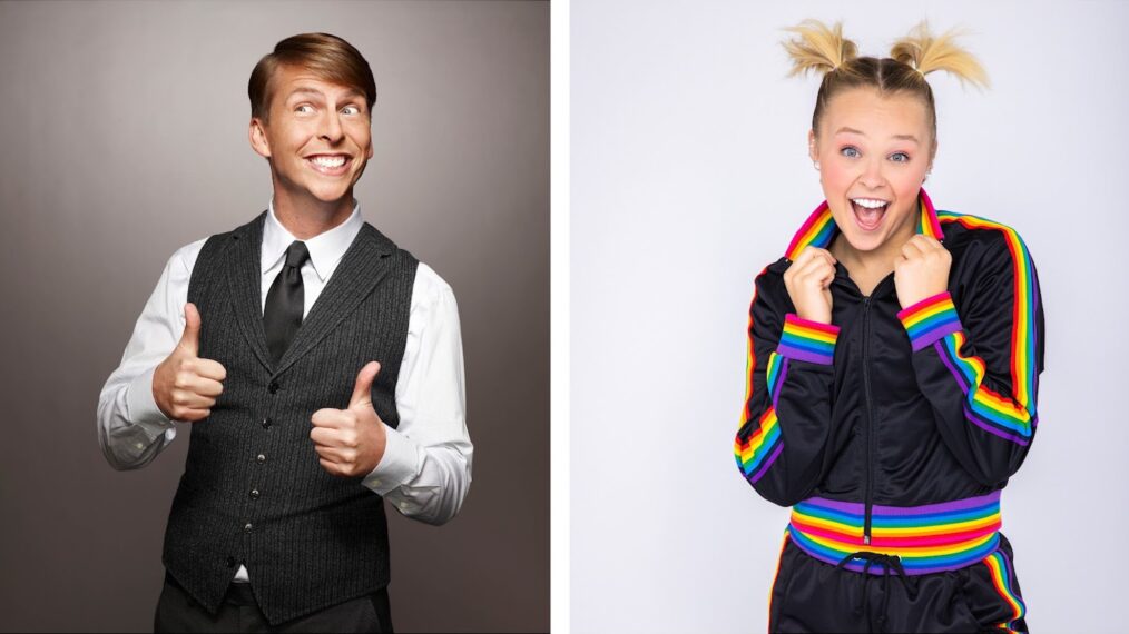 Jack McBrayer and JoJo Siwa