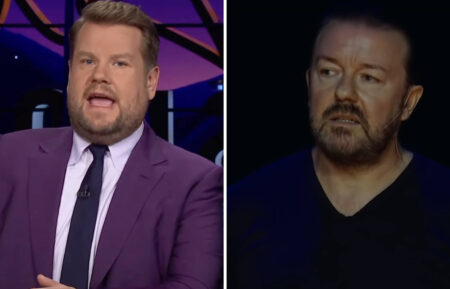 James Corden and Ricky Gervais