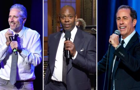 Jon Stewart, Dave Chappelle, and Jerry Seinfeld