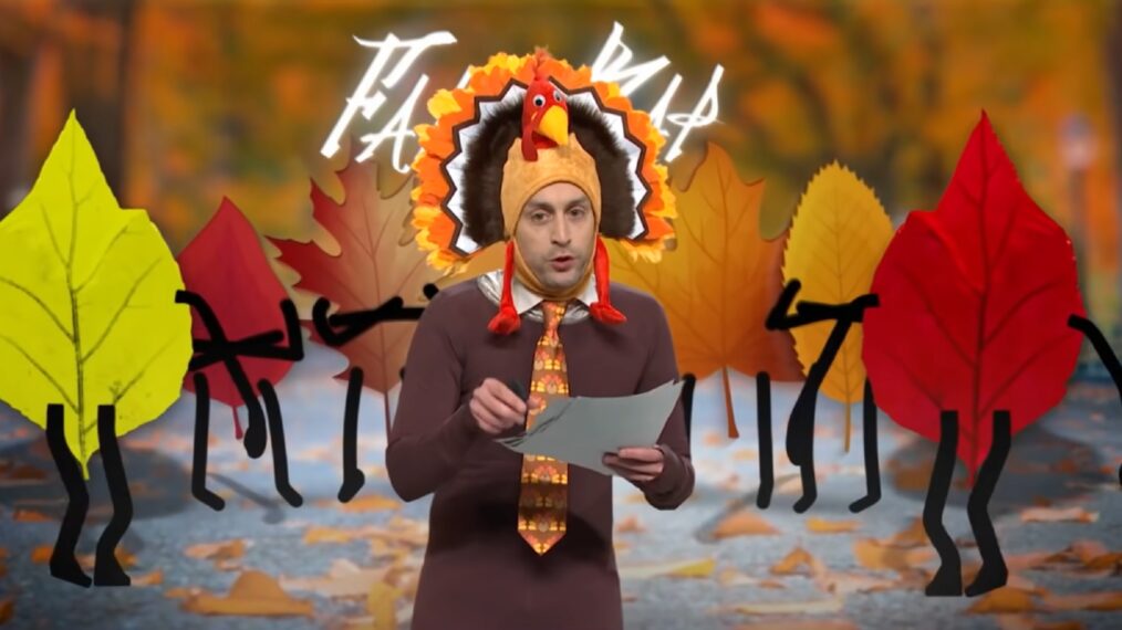 Kieran Culkin as a Thanksgiving turkey for 'Saturday Night Live'