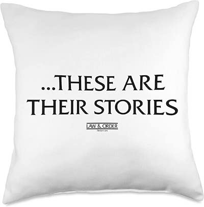 NBC Law & Order These are Their Stories Throw Pillow, 18x18, Multicolor