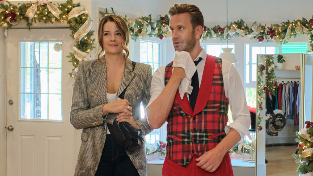 Kimberley Sustad, John Brotherton in 'Lights, Camera, Christmas'