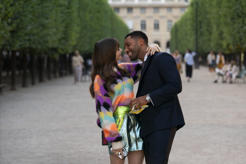 Lily Collins and Lucien Laviscount in 'Emily in Paris'