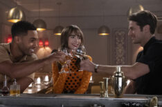 Lucien Laviscount, Lily Collins, and Lucas Bravo in 'Emily in Paris'