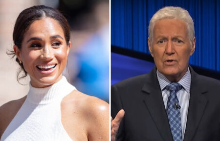 Meghan Markle and Alex Trebek