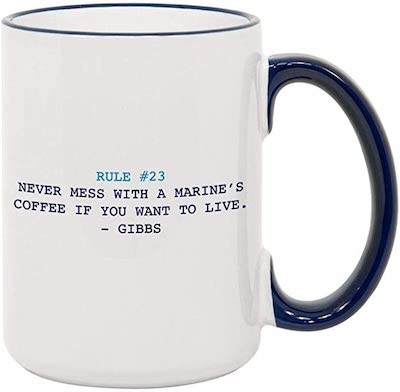 NCIS Gibbs Rules Two Tone 15 oz Mug