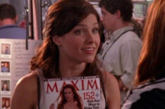 Sophia Bush holding Maxim cover on One Tree Hill