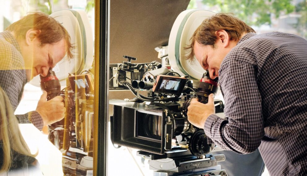 Quentin Tarantino on the set of 'Once Upon a Time in Hollywood'